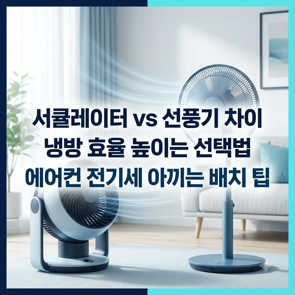 서큘레이터와 선풍기 차이점 및 올바른 배치법